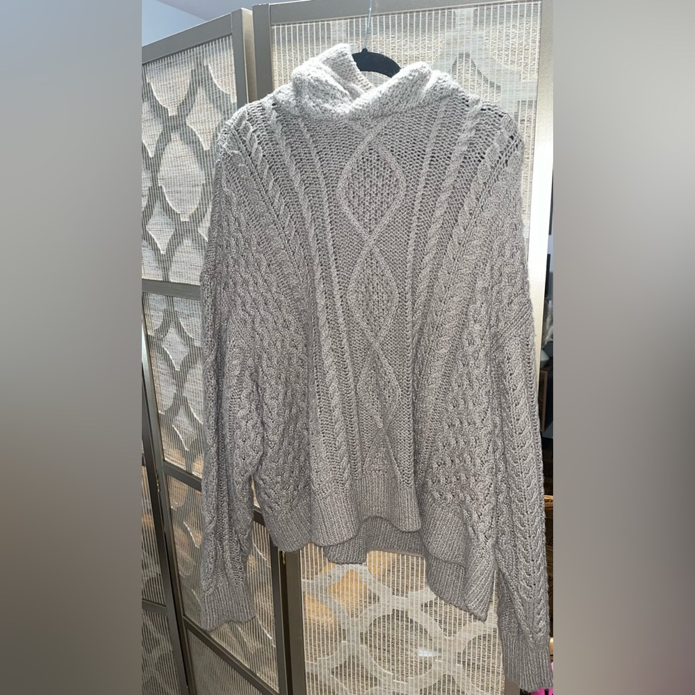 Core Heather Cable Knit Hoodie